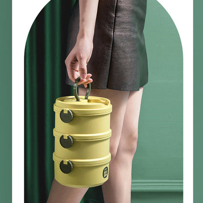 3-Layer Stack Your Lunch Heat Insulated Lunch Pack (Leak-Proof)
