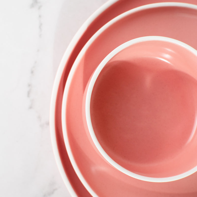 Soft-Hued Pink Earthen Snack Plate (7 Inches)