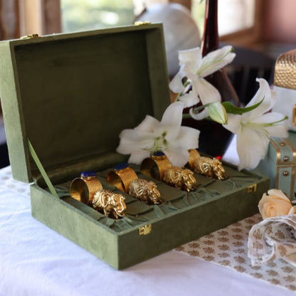Elephant Napkin Ring Gold