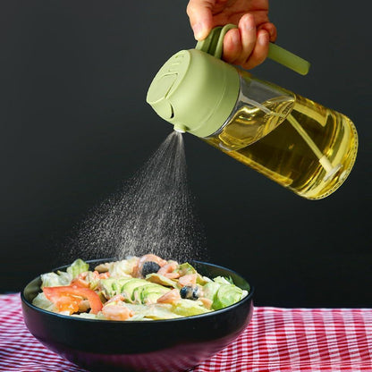 Portable Sprayer & Oil Dispenser – Dual Mode Glass Bottle for Kitchen & BBQ