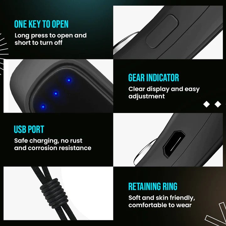 New Smart Throat Pulse Anti-Snoring Device