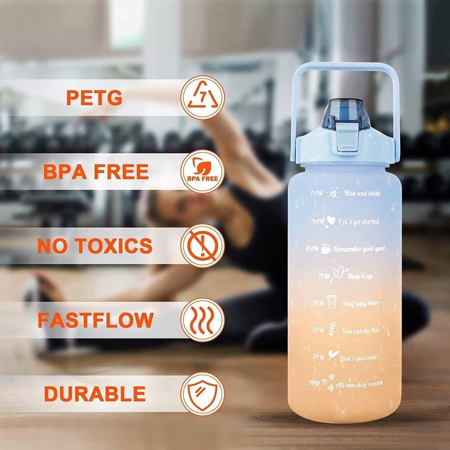 Motivation Sports Water Bottle Set 3-Pack
